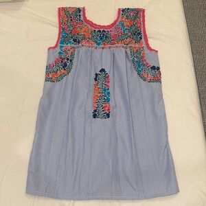 Hand Embroidered Sleeveless Dress